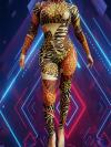 Leopard Long Sleeve Skinny Drag Bodysuit