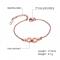 Rose Gold Stainless Steel Lesbian Pride Bracelet