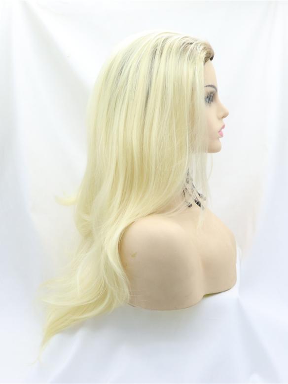 Human Hair Full Lace Wig Curly Ash Brown