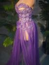 Purple Mesh Dress