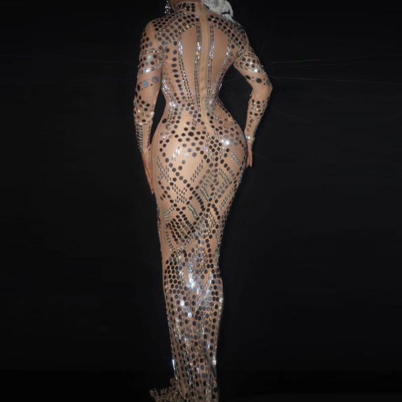 Hexagon Sequin Dress