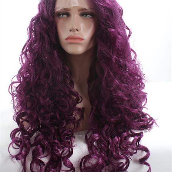 Human Hair Full Lace Wig Curly Ash Brown
