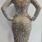 Custom Full Pearl & Rhinestone Dress