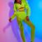 Neon Green mesh suits