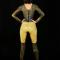 Green Mix Yellow Rhinestone Bodysuit