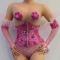 Pink Rhinestone Bowknot Leotard