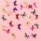 24 Colors 120 PCS 3D Butterfly Nail Art Decoration