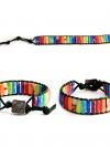 Rainbow Pride Chakra Natural Stone Tube Beads Bracelet