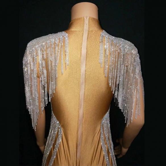 Silver Tassel Bodysuit