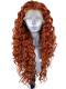 Orange Wave Lace Front Drag Wig