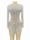 White Tassel Leotard