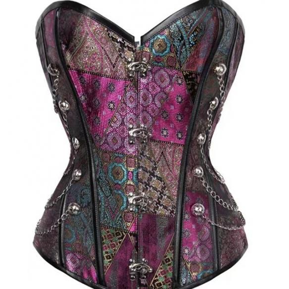 Purple punk corset