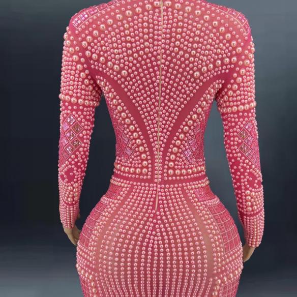 Pink Pearl Drag Dress