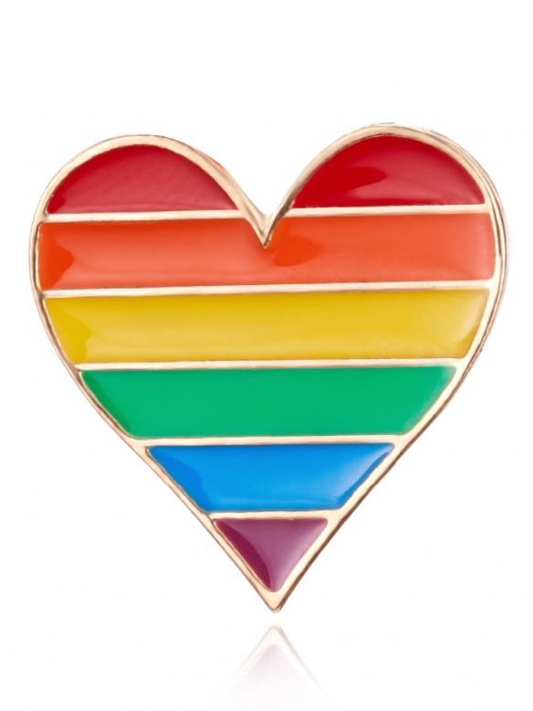 LGBT Rainbow Pride Brooch Pin (Various Designs)