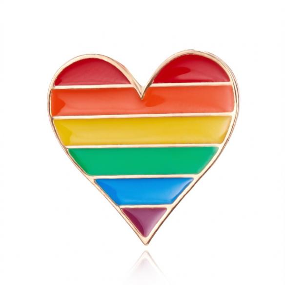 LGBT Rainbow Pride Brooch Pin (Various Designs)