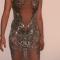 Rhinestones Dress Singer Stage Dress