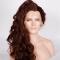 Human Hair Full Lace Wig Curly Ash Brown