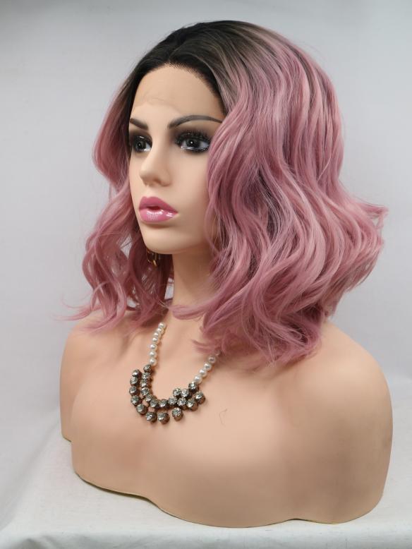 Human Hair Full Lace Wig Curly Ash Brown