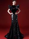 Custom Black Gown With Wings