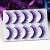 Blue/ Purple and Black False Lashes
