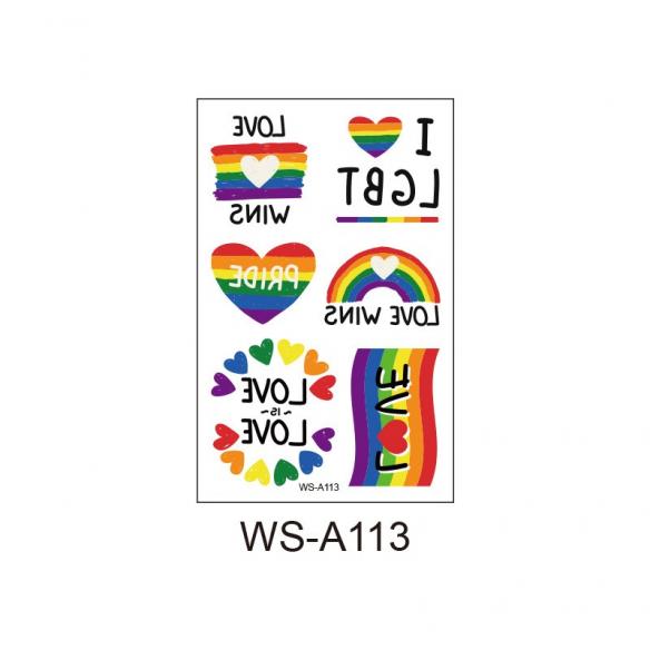 10 Pcs Pride Tattoo Stickers