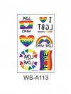 10 Pcs Pride Tattoo Stickers