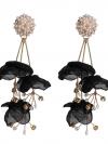 4 Colors Chiffon Crystal Earrings