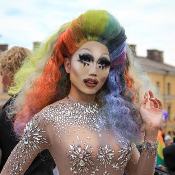 Mixed Almost All the Beautiful Pastel Colors Soft Puffy Hair Wig - Style - Sophia