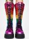 LGBT Pride Glittery Lace-Up Women’s Boots