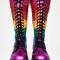 LGBT Pride Glittery Lace-Up Women’s Boots