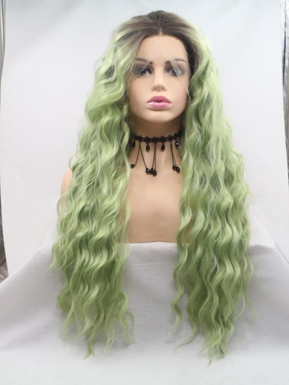 Human Hair Full Lace Wig Curly Ash Brown