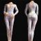 Crystallized Sequin Nude Bodysuit