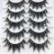 Silver Rhinestone Black Sharp False Lashes