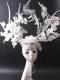 White leave shape drag headdress