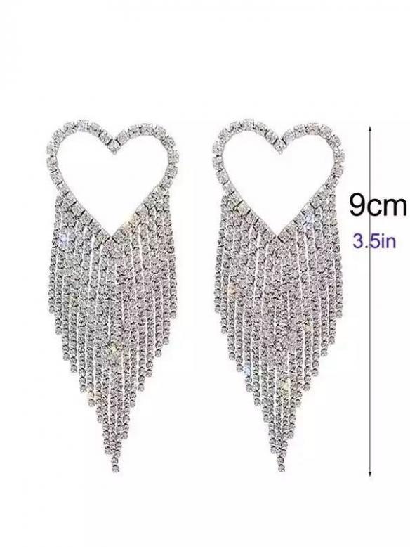 Heart-shaped Diamond Earring