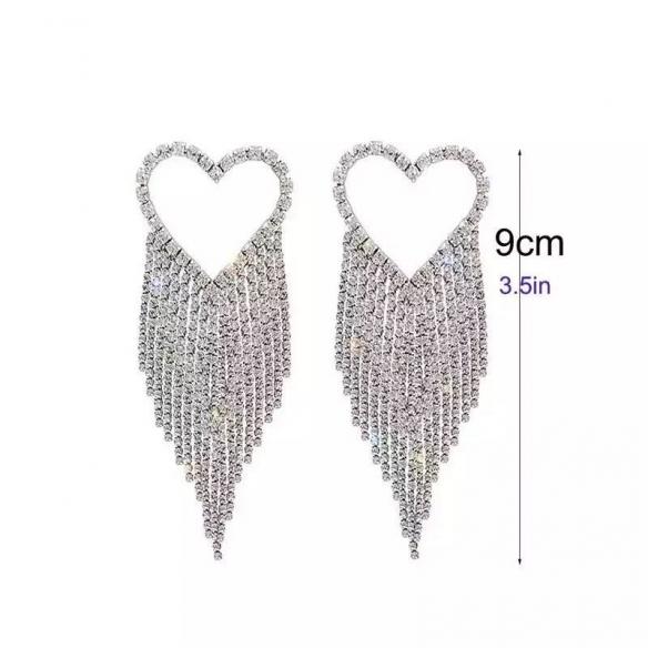 Heart-shaped Diamond Earring