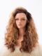 Human Hair Full Lace Wig Curly Ash Brown