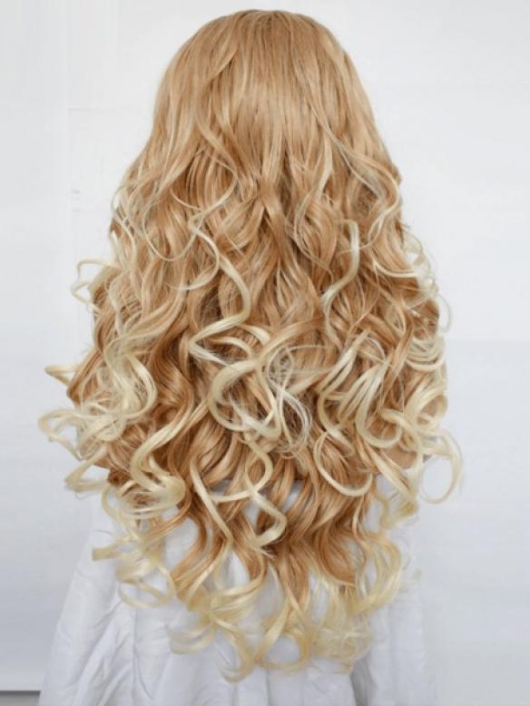 Long Brown Lace Front Drag Wig