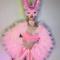 Full Set Pink Rabbit Costume (include coat & mask)