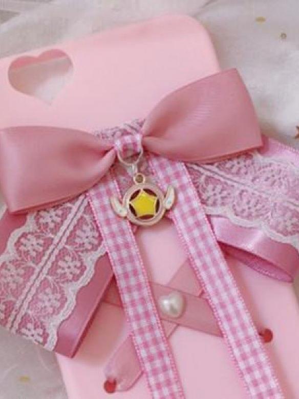 Kawaii Pink Ribbon Bow Phone Case