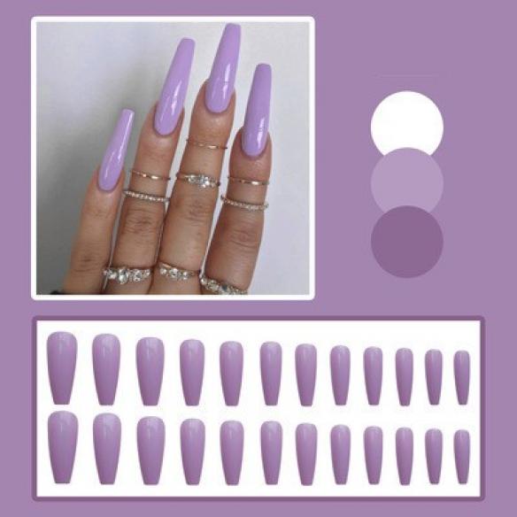 24 Pieces Mixed Colors Nail Stickers