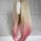 Blonde With Pink Highlight Drag Wig