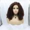 Human Hair Full Lace Wig Curly Ash Brown