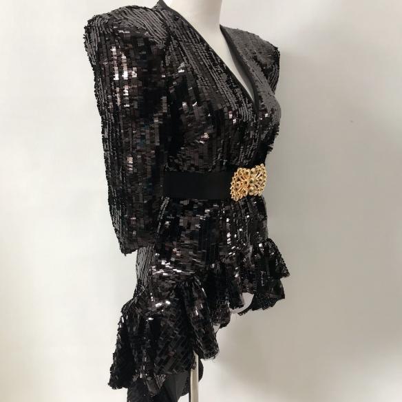 Black Sequin Drag Costume