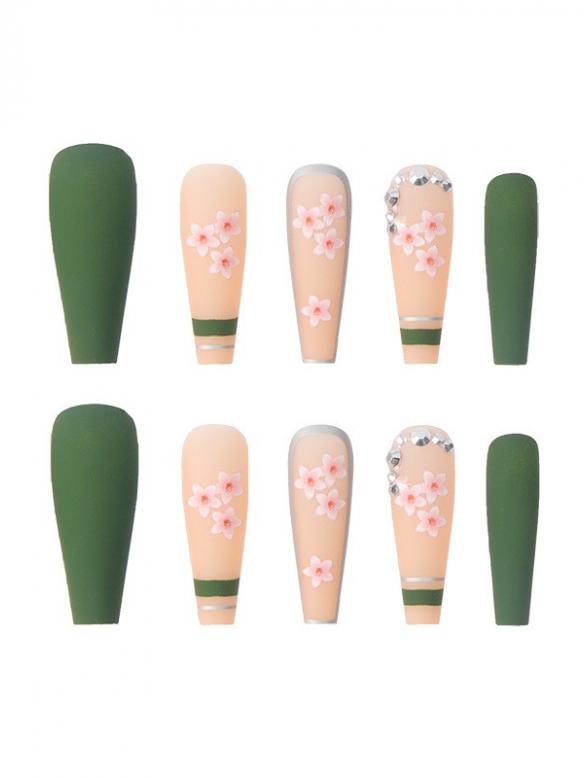 24 Pieces Spring Style Nail Sticker