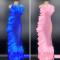 Various Colors Feather See Through Dress
