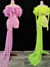 Fluorescent Green & Pink Costume