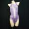 Purple Fringe Rhinestones Leotard