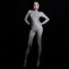 Glass Rhinestones Stretchy Bodysuit