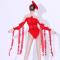 Red Ruffle Fringe Leotard